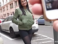 Bootylicious dark-haired with humungous mammories, Chloe has hooked up with a stranger and got her arse pummeled