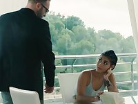 Super-Cute dark haired with braided hair, Aysha is having casual fuck-a-thon with a stud she luvs