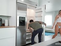 Tiffany Watsons humidity facial in a kitchen scene