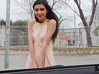Sweetie gets picked up and roughly fucked for cash