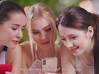 Three Had A Lesbian Triplet Plus Squirted With Pleasure With Russian Girls, Nancy A Plus Leah Maus
