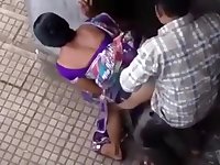 Public doggystyle quickie back an Indian cookie