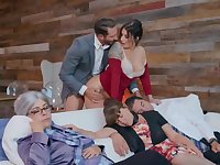Tattooed MILF's muff is fullest extent with mighty penis be incumbent on the brush roomer