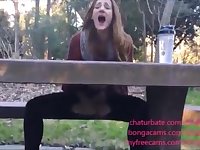 Young coupled with adventurous: Public teenage orgasm