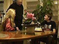 Amateur family celebrates birthday approximately vocal sex and anal penetration
