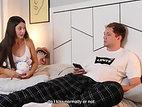 Stepbrother Fucked Unused Stepsister and Cum Inside Her Tight Pussy! Parcelling ...
