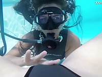 Underwater pussy licking is a bucket list item and the girls are spicy hot