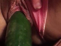 Masturbating just about vegetables. Derisive Cucumber lose one's heart to