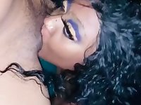 Stygian doll wearing down twat